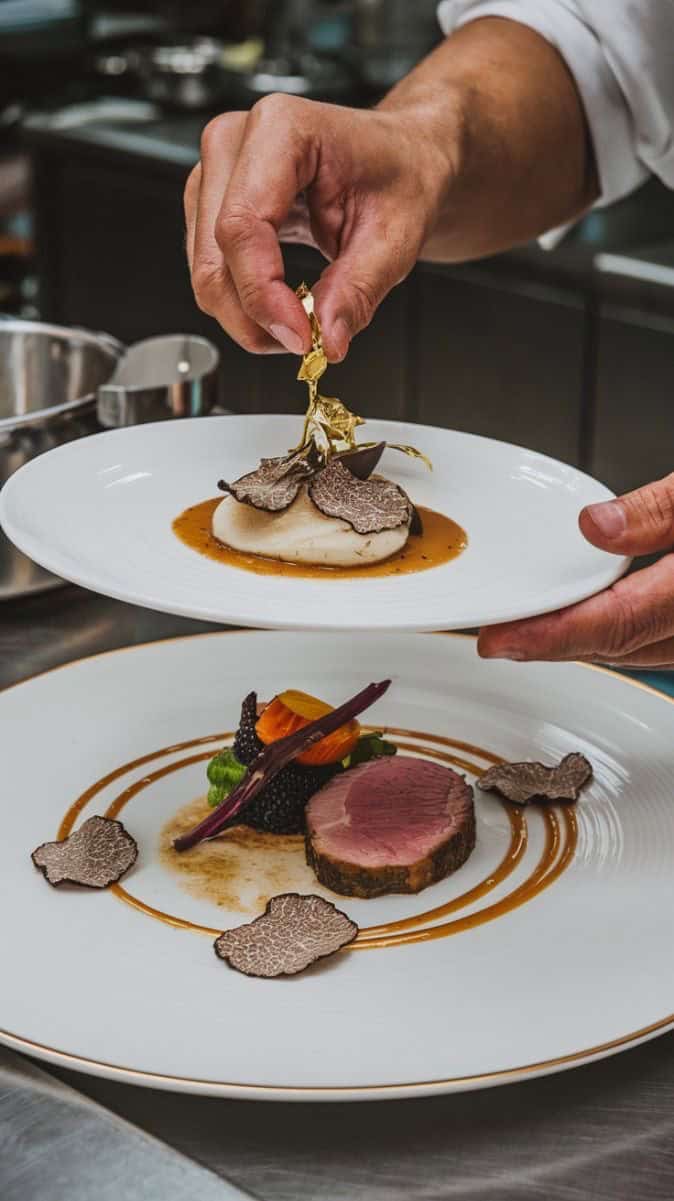 Plating as art in events - UpEventi plating